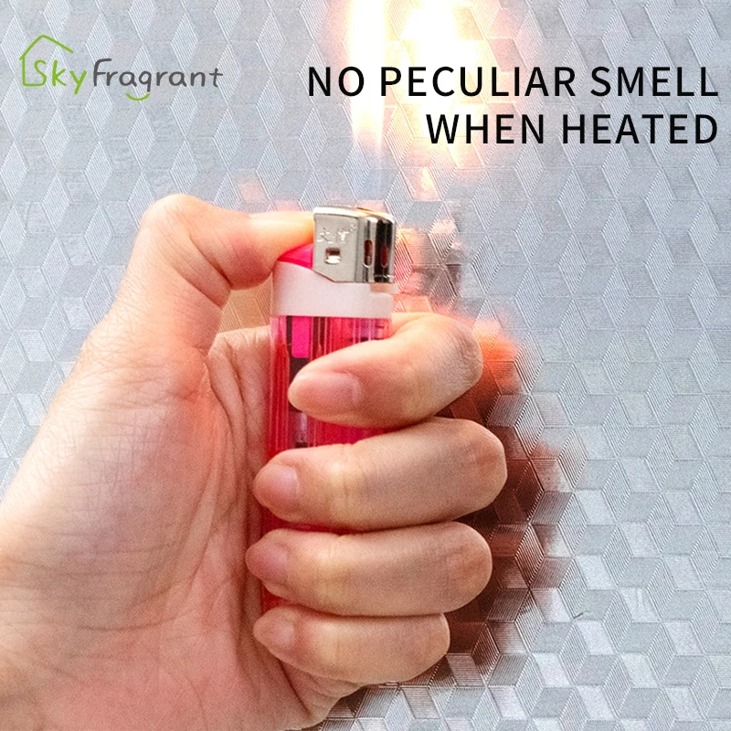 kitchen cabinet tin foil paper sticker high temperature wallpapers self adhesive waterproof table cabinet oil proof stickers free global shipping