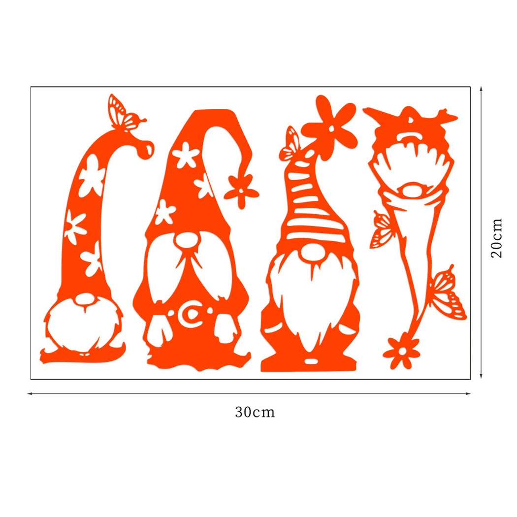 

1PC Christmas Removable PVC Wall Stickers Glowing Adhesive Self Wall Decals Xmas Decor 30 X 20cm Posters
