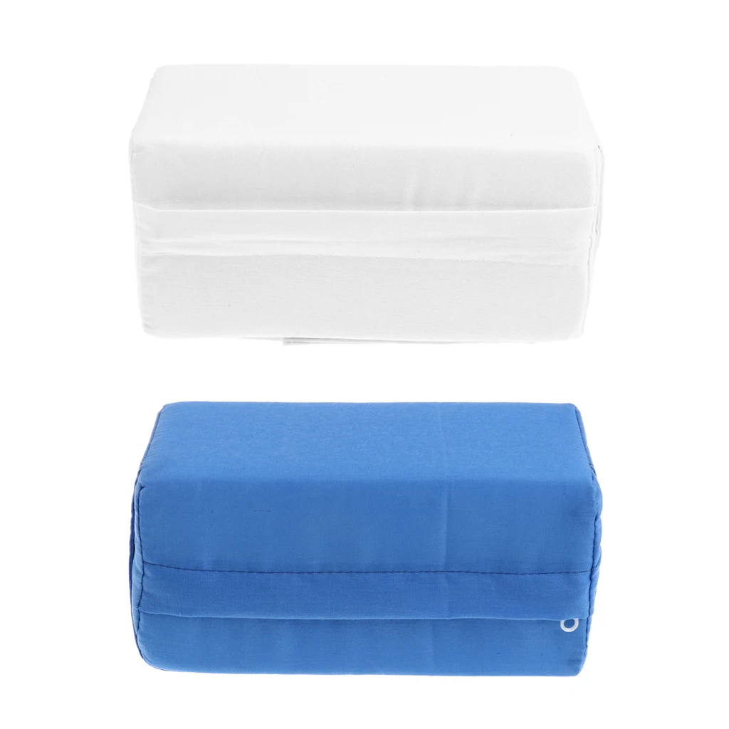 Хлопковая подушка для ног защиты от острых белая/синяя | Спорт и развлечения