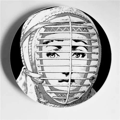 Винтажные фарфоровые декоративные тарелки Fornasetti, настенная тарелка для подвешивания, коллекционная тарелка для тарелок, настольный Настенный декор, лучшие подарки