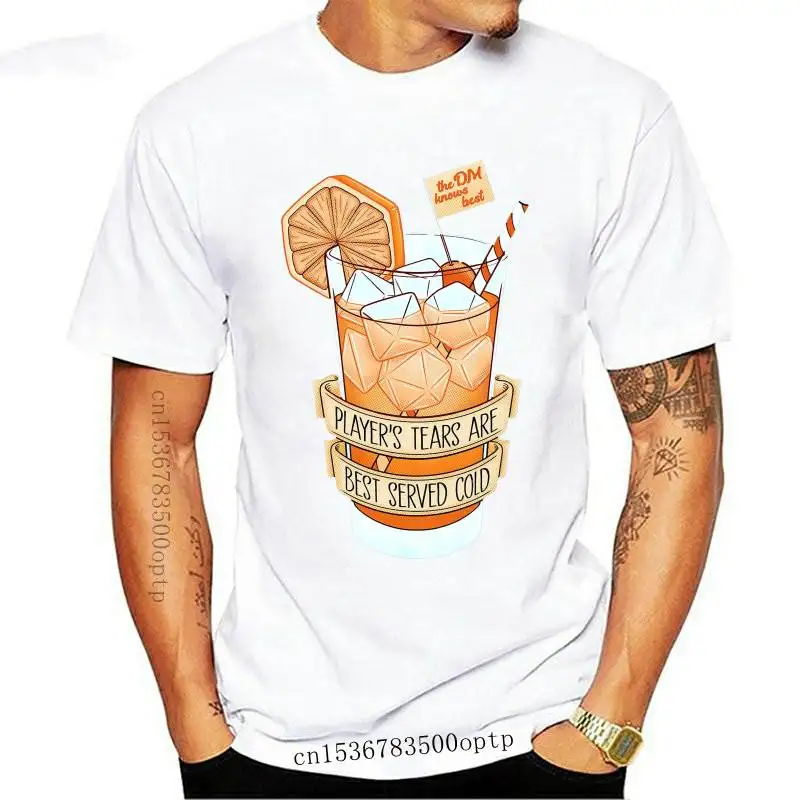 

New Players Tears Are Best Served Cold T Shirt Cotton T Shirt Funny Pattern Graphic Tee for Men Women 2021 Design Tshirt Male