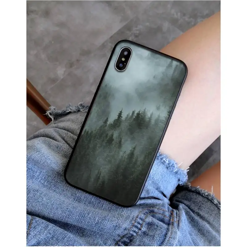 yndfcnb forest cloud pattern soft phone case capa for iphone 11 pro max x xs max 6 6s 7 8 plus 5 5s 5se xr se2020 free global shipping