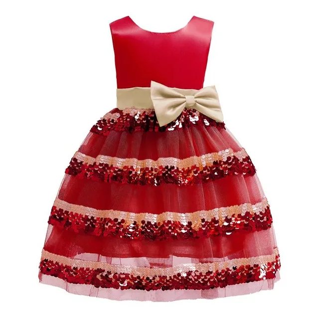 2019 Winter Christmas Girls Dress Kids Dresses For Costume Sequins Elegant Party Princess Children Clothing 3-10Year | Детская одежда и