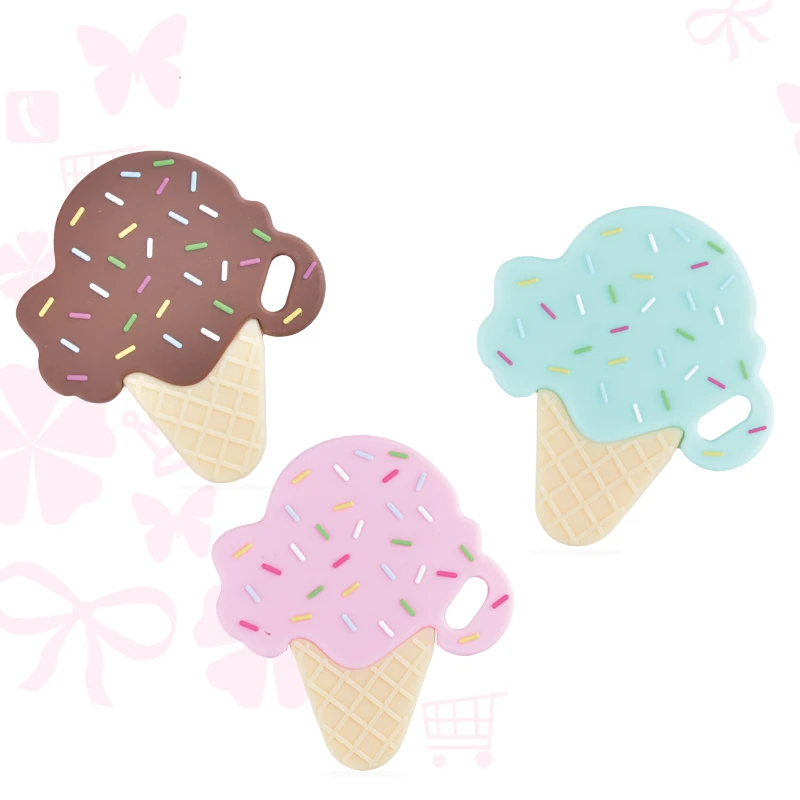 Силиконовые бусины для прорезывателя мороженого детские ювелирные изделия из