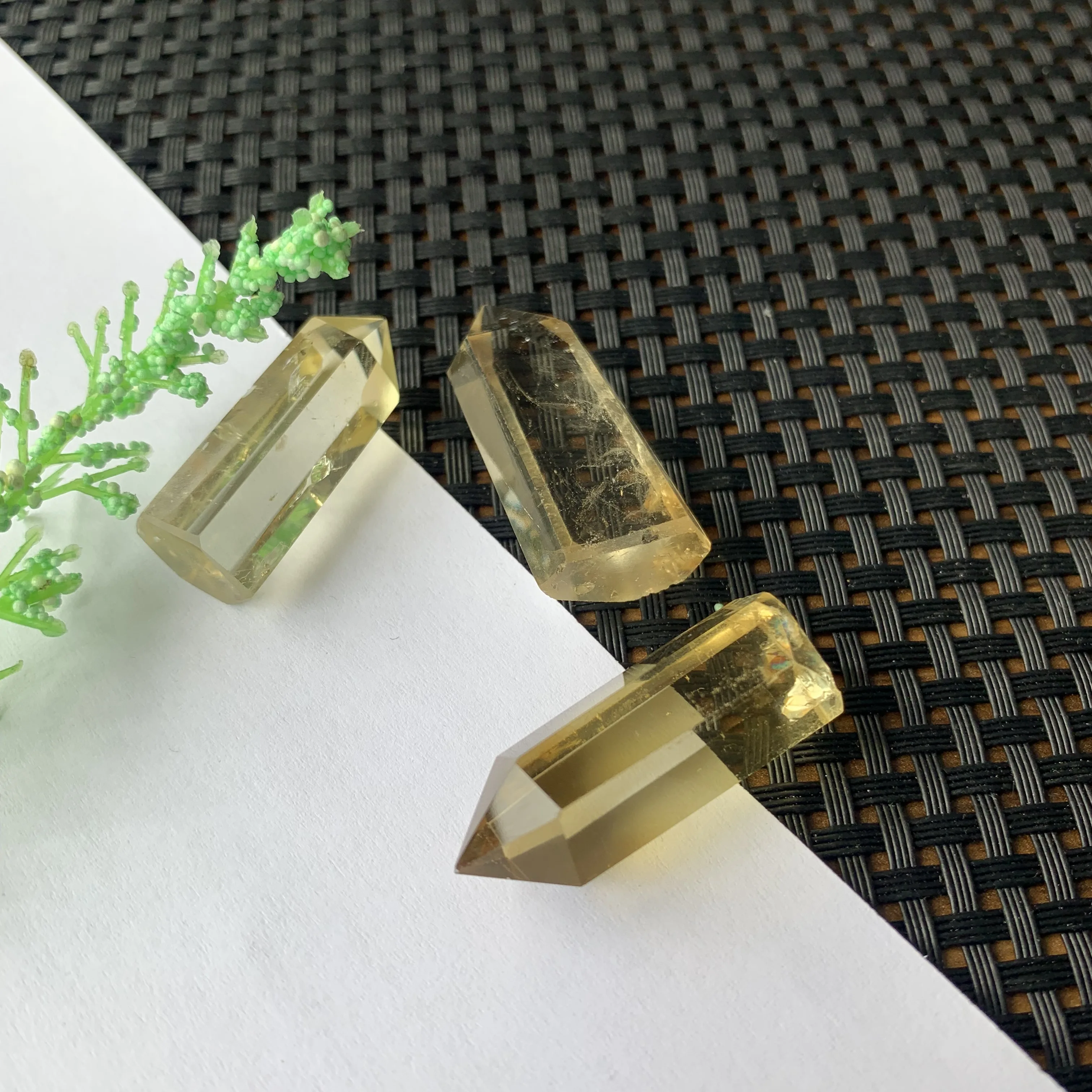 8-9 г высокое качество натуральный маленький кристалл цитрина желтый прозрачный