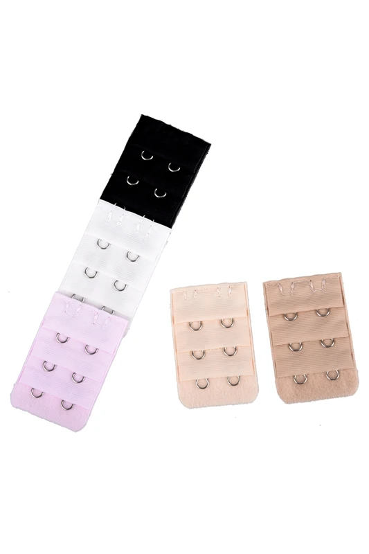 5 Pcs 2 Hooks Bra Extender Strap Extention Pale Pink Beige White for Ladies | Дом и сад