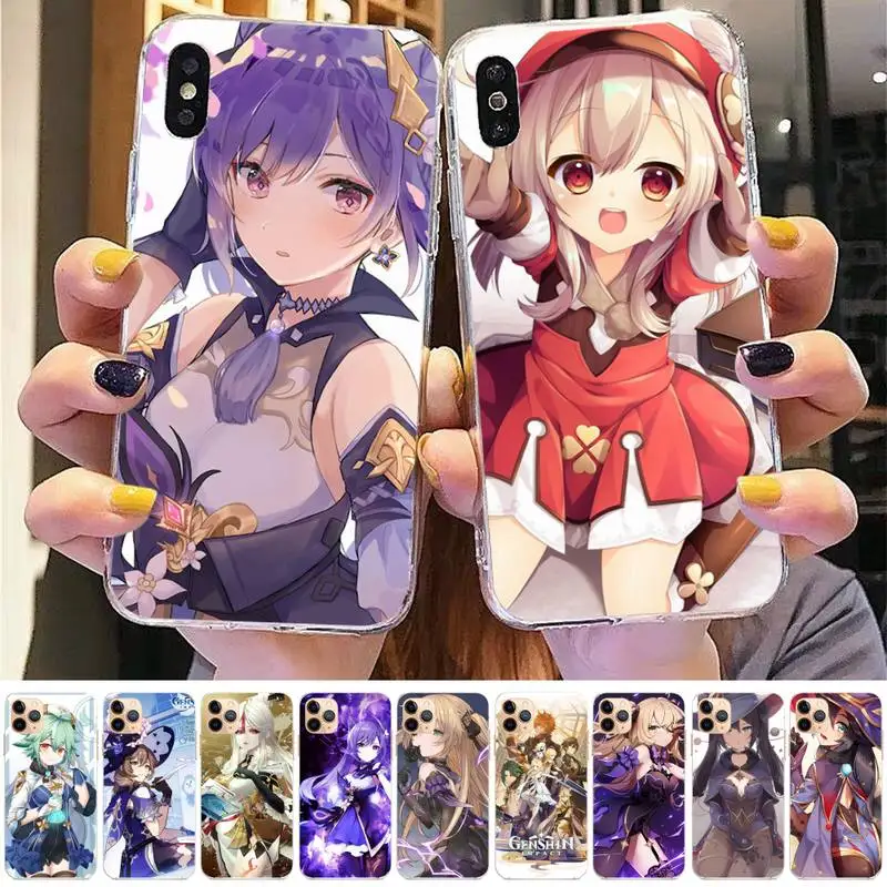 

genshin impact Phone Case for iphone 13 8 7 6 6S Plus X 5S SE 2020 XR 11 12mini pro XS MAX