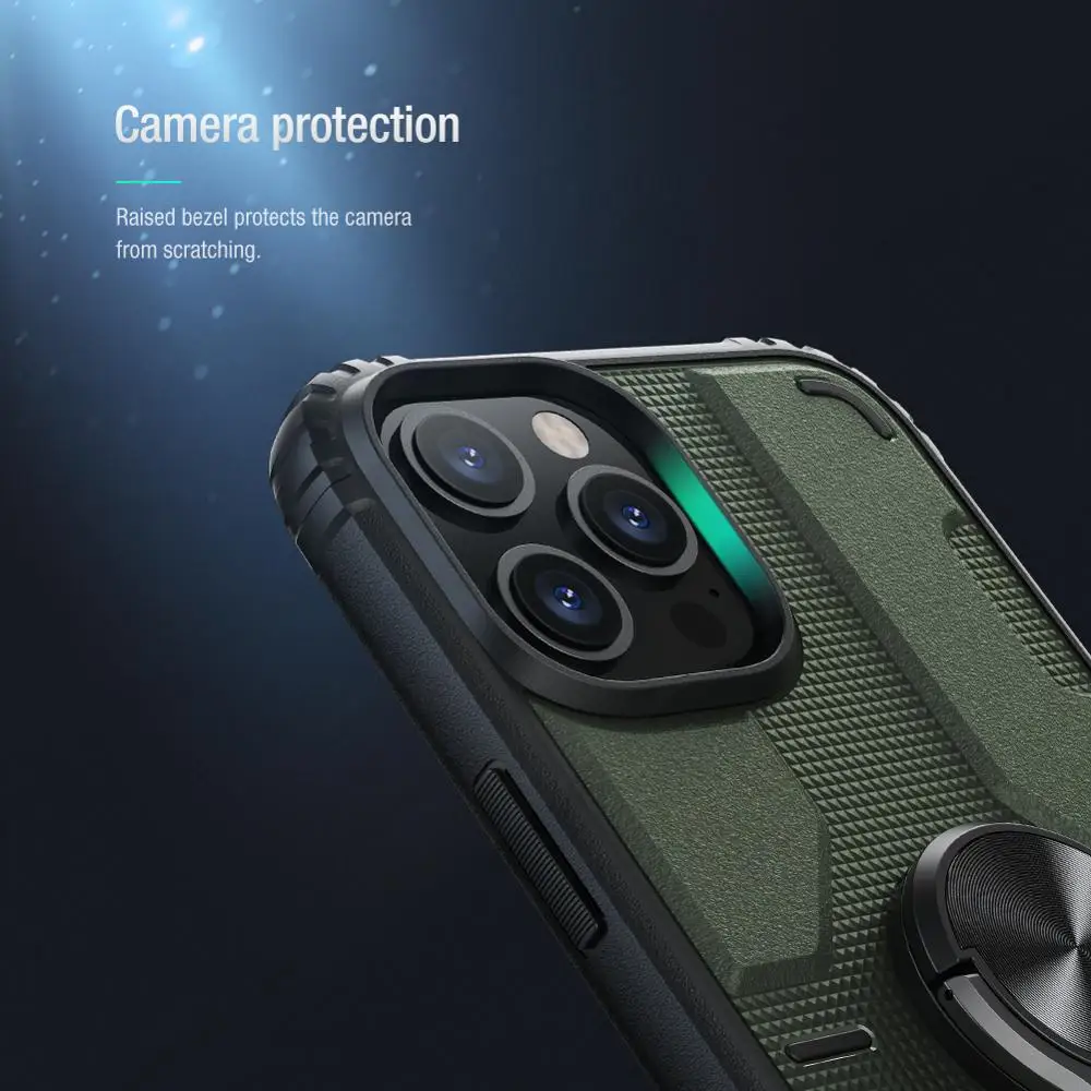 Чехол-подставка для iphone 12/Pro/Max/Mini NILLKIN со съемной подставкой из сплава