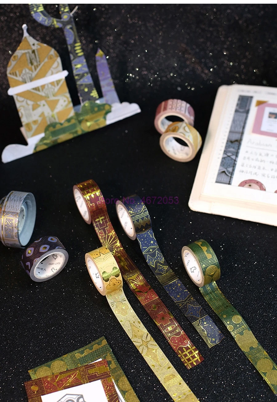 200 шт. декоративная лента из рисовой бумаги Арабские ночи | Канцтовары для офиса и