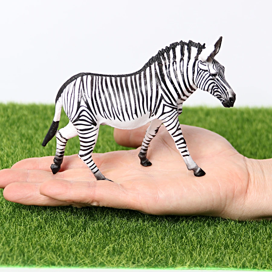 

Simulation Wildlife Zebra Foal Animal Model Figurines Toys Wild Animal Action Figures Collection Figure Toys For Children