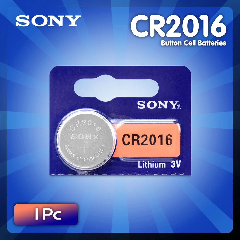 1 шт. для SONY cr2016 литиевая батарея 3 В литий ионная Кнопка часы батареи монет cr 2016