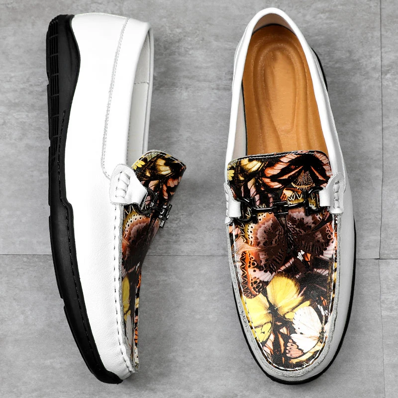 

Men Loafer Shoe Hand Made Driving Shoes For Mens Genuine Leather Flats Footwear Man Brand Fashion Men Young Casual Shoe Big Size