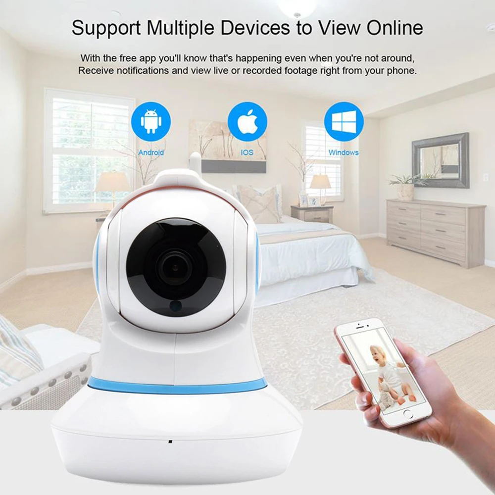 IP-камера видеонаблюдения WakeView 1080P 720P двухстороннее аудио беспроводная