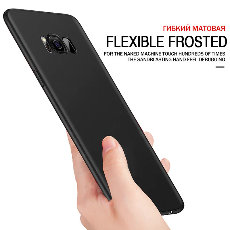 Матовый Силиконовый чехол для Samsung S21 S20 S10 S9 S8 Plus Galaxy Note 20 10 9 Защитные чехлы