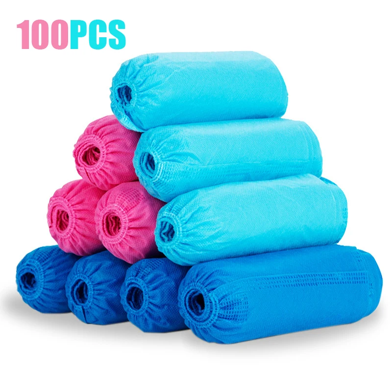 Одноразовый пыленепроницаемый нескользящий чехол для обуви 100 шт.|Бахилы| |