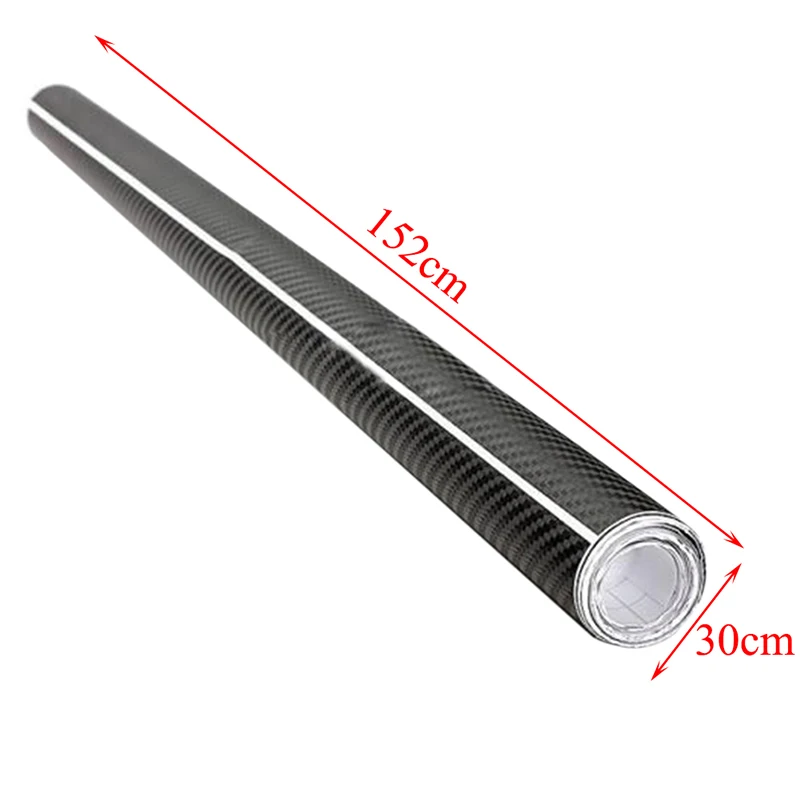 

152*30cm Carbon Fiber Waterproof Vinyl 4D Car Wrap Sheet Roll Film Car Stickers Decals Motorcycle Car Styling Accessories