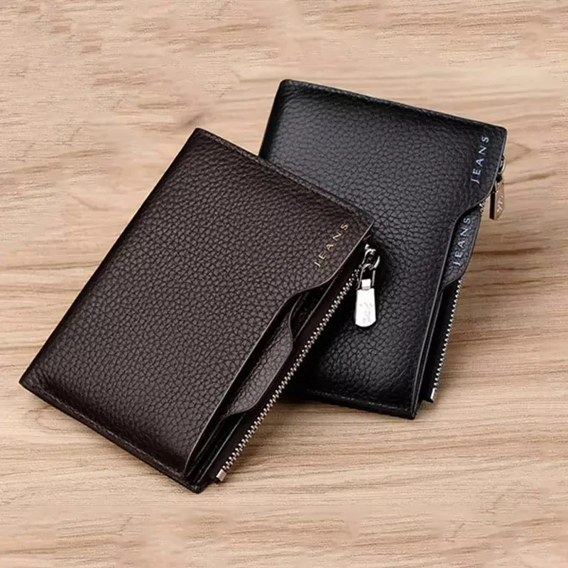 Роскошный брендовый кошелек из натуральной кожи мужской со съемными отделениями