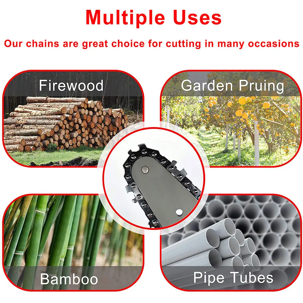 3 шт. сменная цепь для бензопилы 4 дюйма длина 1/4 шага|Бензопилы| |