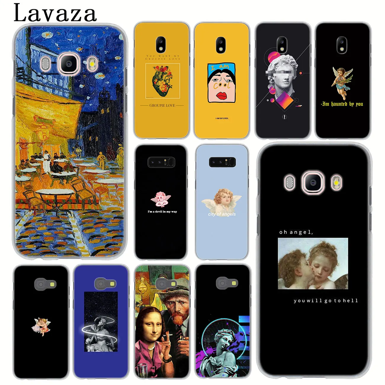 Дэвид Скульптура арт Мона Лиза Ретро огромное эстетическое Ван Гог чехол для samsung