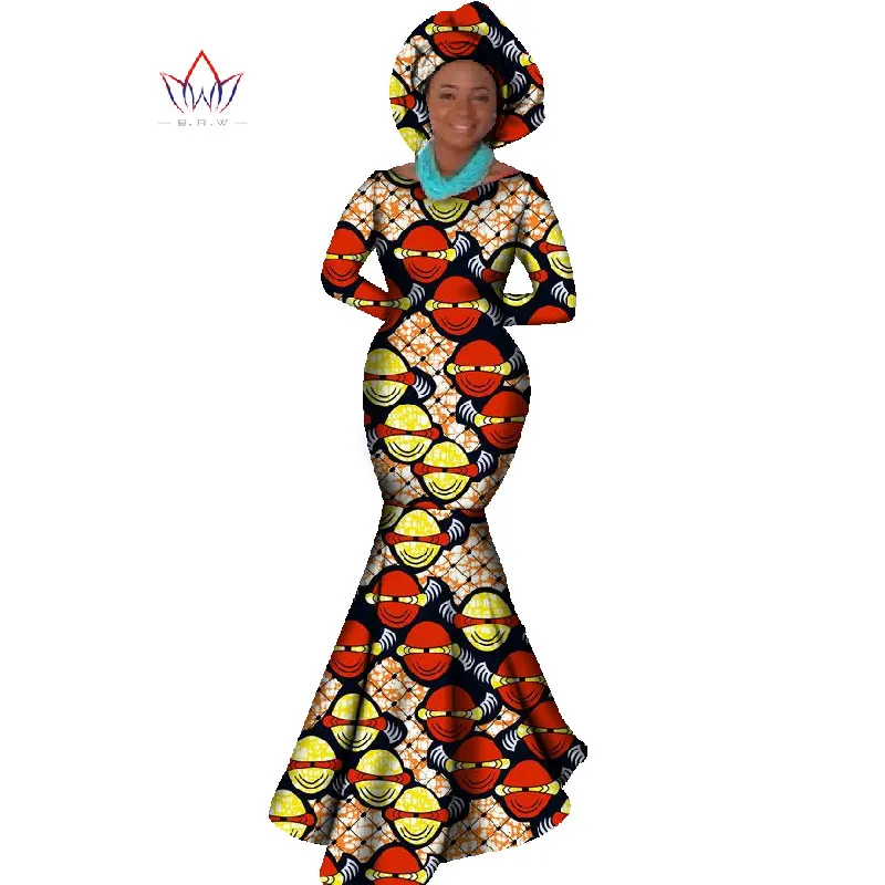 Африканская Женская одежда платье с длинным рукавом вечернее сексуальное