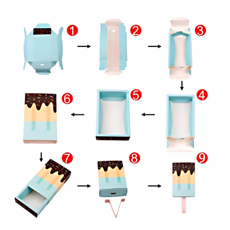 10 шт./лот мини коробка для бронзированных конфет в полоску/в горошек золотая