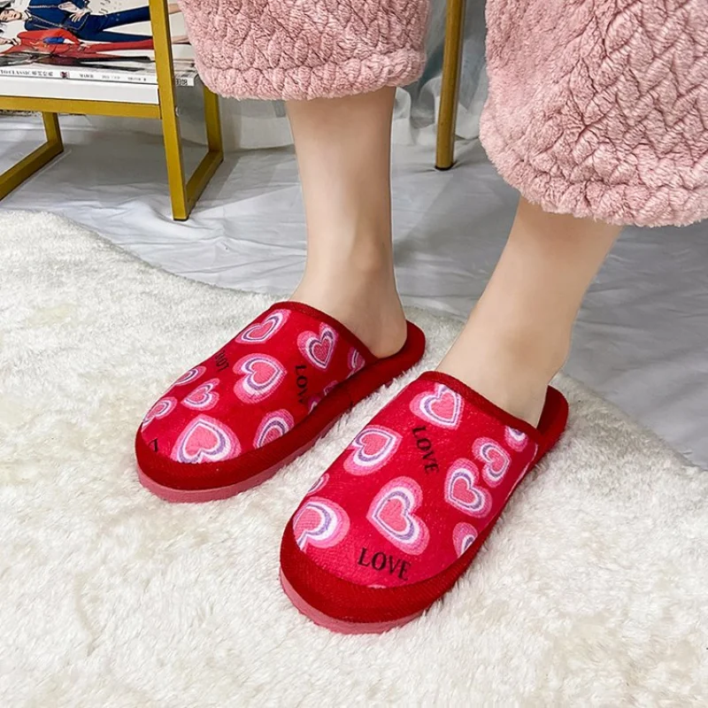 2021 New Women's Baotou Women's Shoes One-word Slippers Large Size Suede Flat Bottom Slippers for Home  Women's Shoes