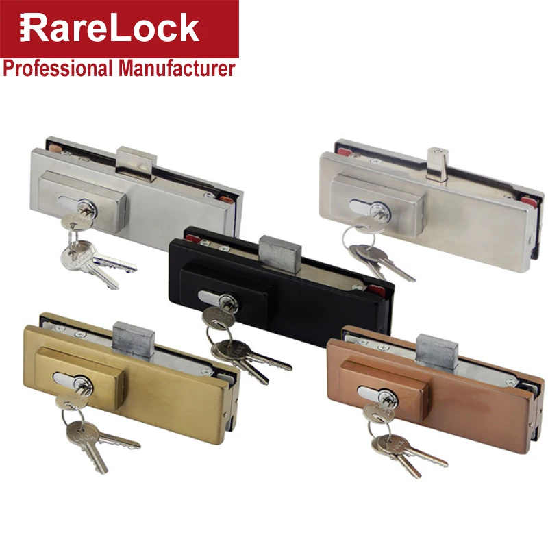 

Glass Door Lock for Office Kitchen Shop Hotel Building Hardware DIY Rarelock MMS107 a