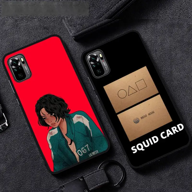 

Squid Game Phone Case For Xiaomi Redmi 7 8 9t a3 9se k20 mi8 max3 lite 9 note 9s 10 pro