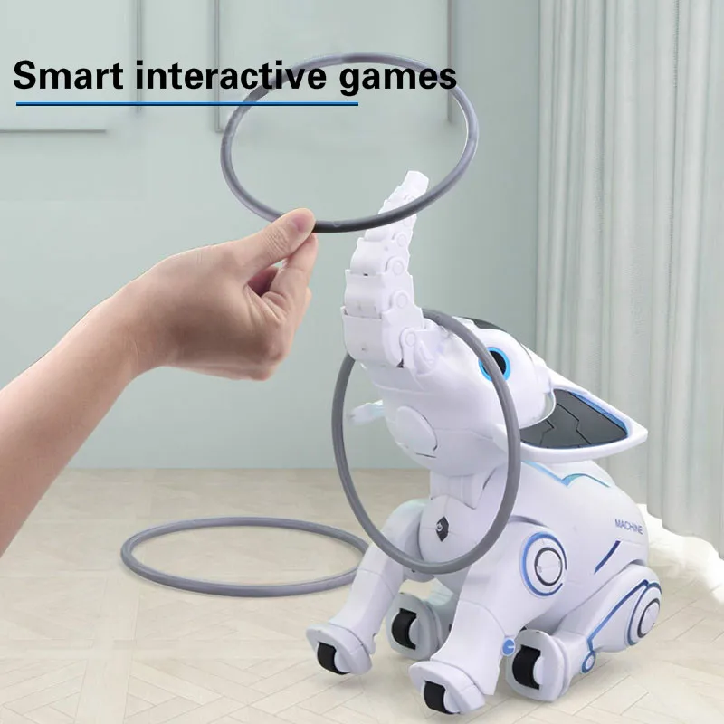 RC Elephant Intelligent Programmable Robot Elephant Toy Remote Control Animal Smart Interactive Singing Dancing Pet Kids Gift enlarge
