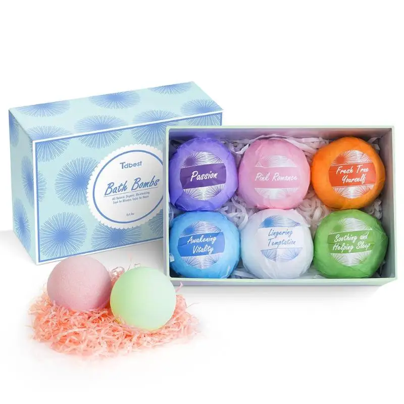 6 шт органическая соль для ванн мяч легкость расслабить тело отбеливания кожи