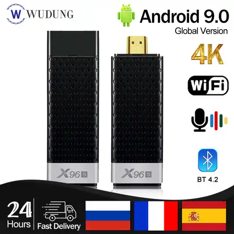 2023 Новинка X96S Android 9,0 Smart TV Box Mini PC TV Stick DDR4 4 ГБ 32 ГБ Amlogic S905Y2 2,4/5G Dual WIFI BT4.2