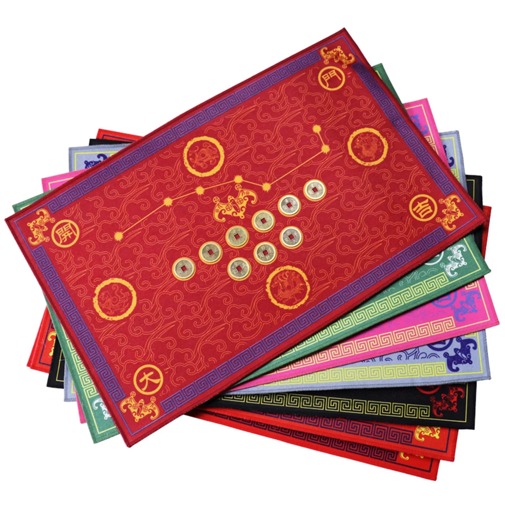 

Chinese Feng Shui Wufu Linmen five elements coin Babgua Big Dipper Door mat Flannel Home Decoration Non-slip Floor Mat