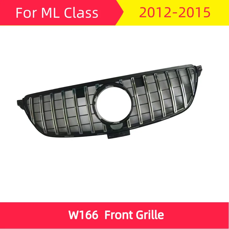 GT Передняя решетка для mercedes W166 2012-2015 мл класс ML300 ML320 ML350 ML400 ML450 ABS передняя