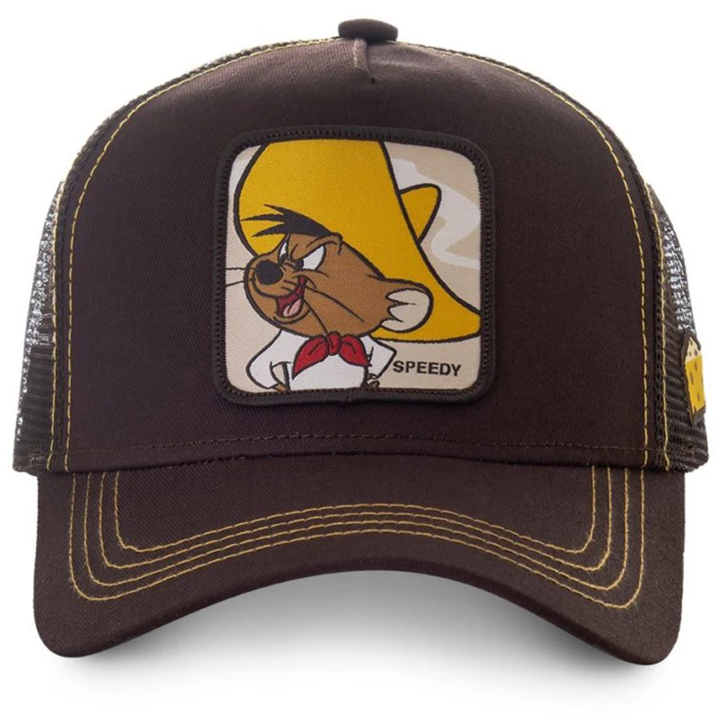 Летняя бейсболка из сетчатой ткани с мультяшным принтом