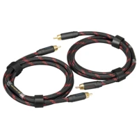 topping tcr2 6n single crystal copper gold plated rca professional audio cable