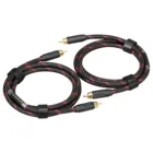 Профессиональный аудиокабель TOPPING TCR2 6N, однокристаллический, медный, позолоченный, RCA