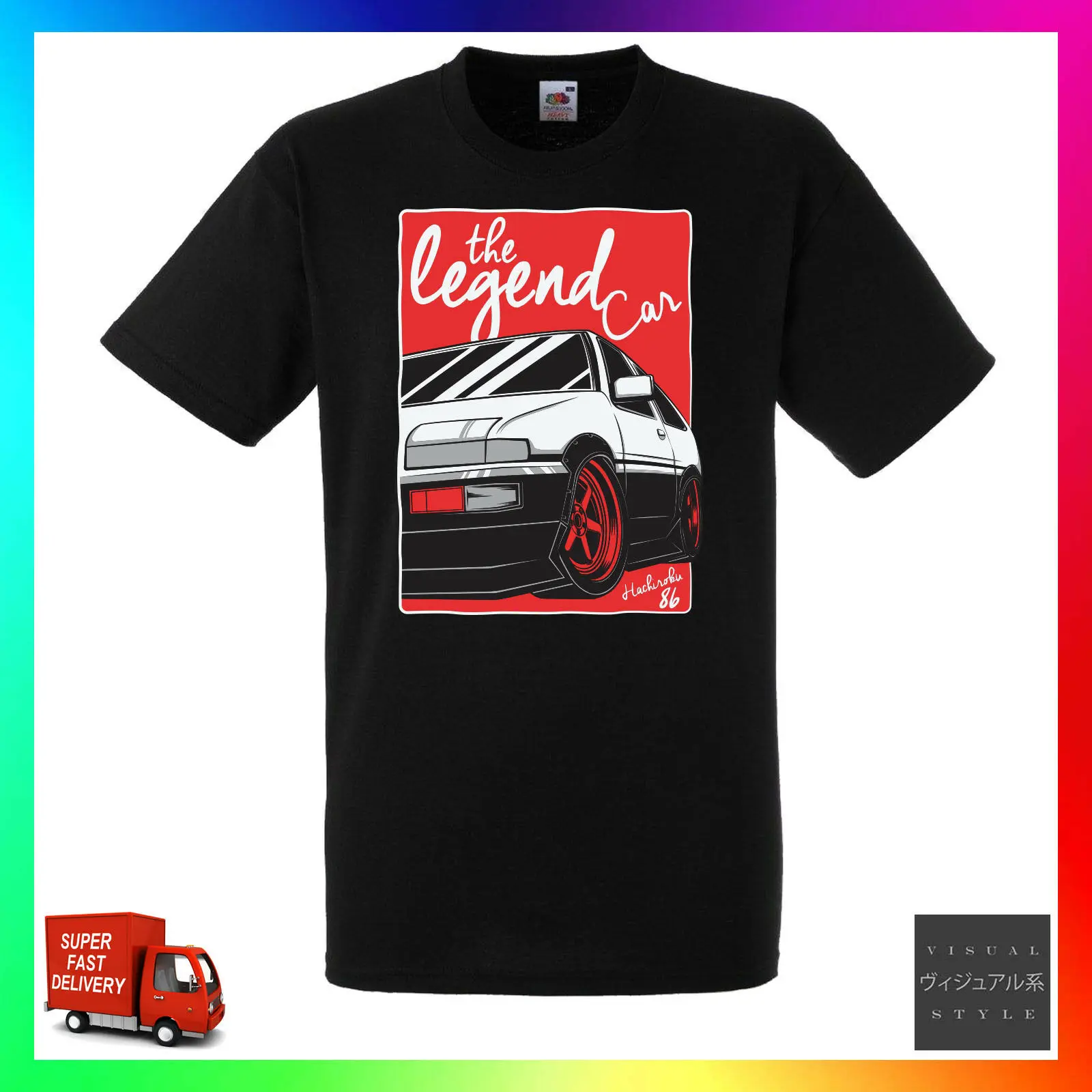 Hachiroku футболка Ae86 Стиль Twincam Jdm Turbo для дверей ЛСД Хачи Roku крутая унисекс Размеры S
