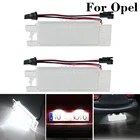 2 предмета для Защитные чехлы для сидений, сшитые специально для Opel Astra H J Insignia Zafira B Corsa C D E светодиодный автомобиля номерной знак светильник замена лампы Canbus Авто Luces; Новинка