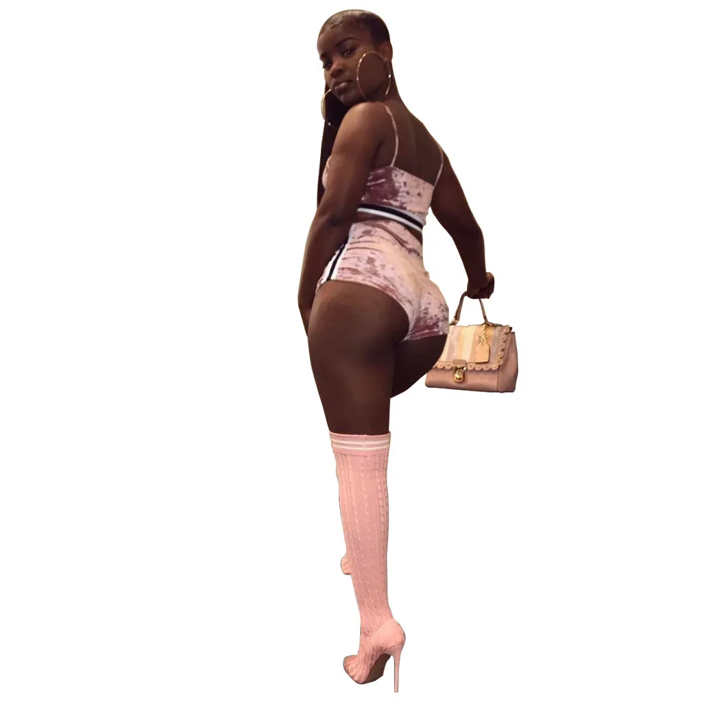 

2021 Hot Sale New Design Styele Casual Clothing Sweatwear Sweet Sexy Fashion Soft Good Fabric Women Sets 10043