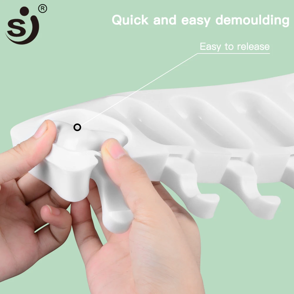 Силиконовая форма для мороженого с палочками 4/8 отверстий|Мороженица