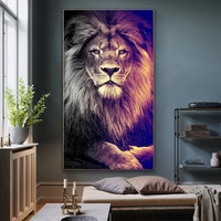 lions wild animal lion king canvas painting wall art posters and prints on the wall art picture cuadros for living room