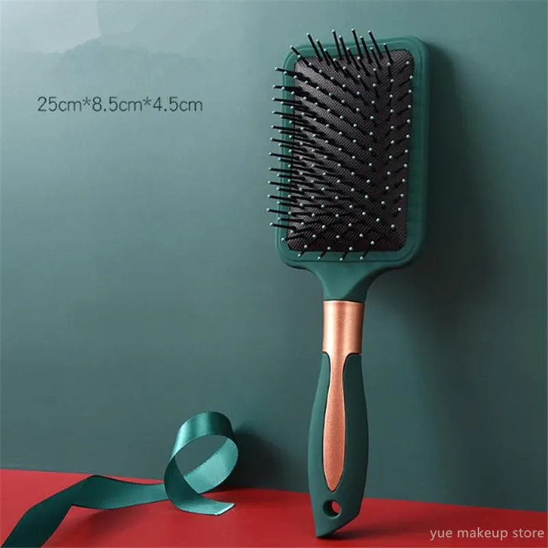 

1/4pcs Green Hair Brush Scalp Massage Comb Hairbrush Women Wet Curly Detangle Hair Brush For Salon Hairdressing Styling Tools 20