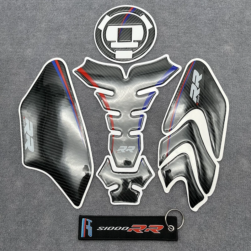 

For BMW S1000RR S1000R S1000 RR HP4 09-19 Motorcycle 3D Carbon Fiber Sticker Fuel Gas Tank Cap Pad Decal Guard