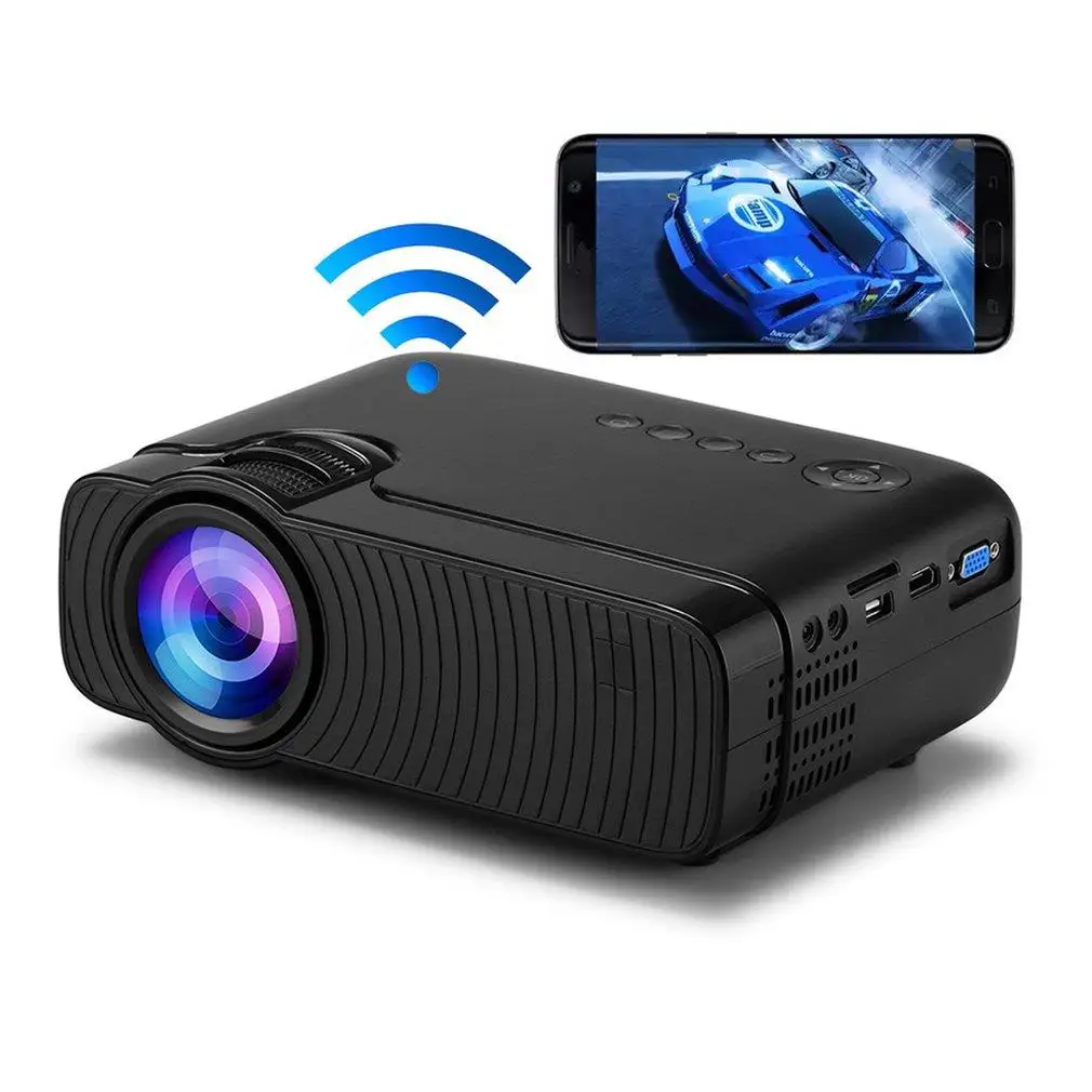 

Мини Wi-Fi 1280x72 0P портативный светодиодный видеопроектор с поддержкой 1080P 3D домашний кинотеатр умный видеопроектор