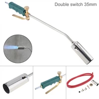 35mm double switch type liquefied gas torch welding spitfire gun support oxygen acetylene propane for barbecue hair removal