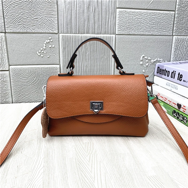 Новинка 2022 модная сумка-мессенджер через плечо женская кожаная сумка маленькая с