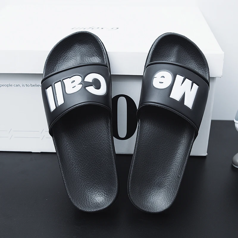 

Shoes Men Simplicity Indoor Slippers Soft Home Fashion Men's Summer Shoes New 2021 Sandy Beach Outdoor Brand Non-slip Designer