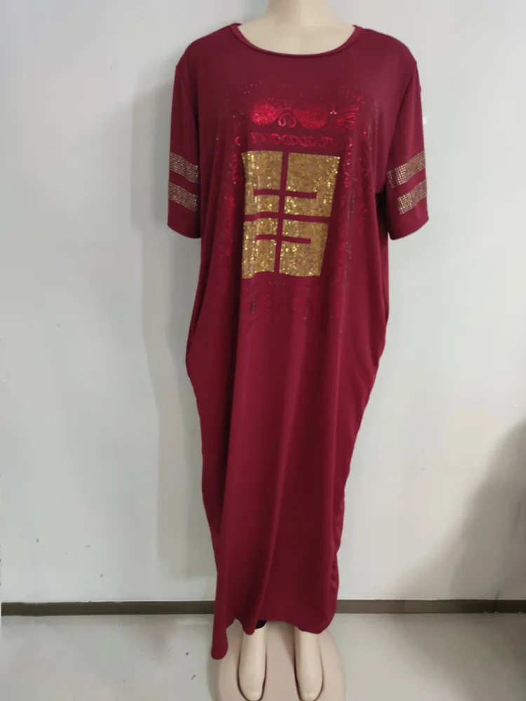 Платья для ужинов МД для женщин 2021 Новая африканская весна-лето Элегантное платье с принтом цветов Дашики Длинное платье Одежда для дам 229# on.