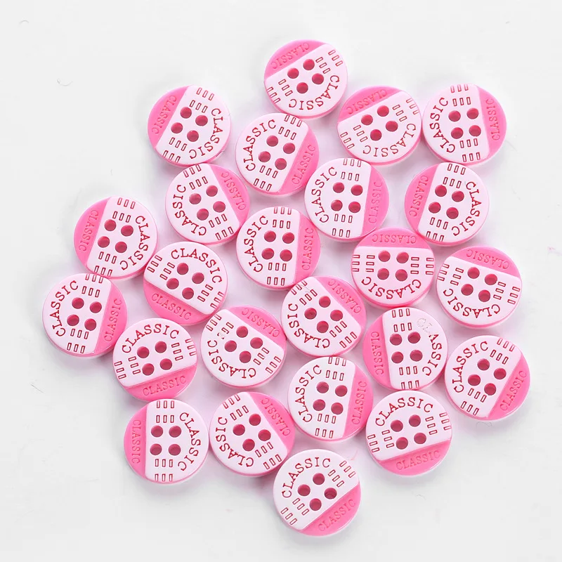 24 шт./упак. полимерная пуговица для шитья Скрапбукинг Одежда DIY Декор с двумя