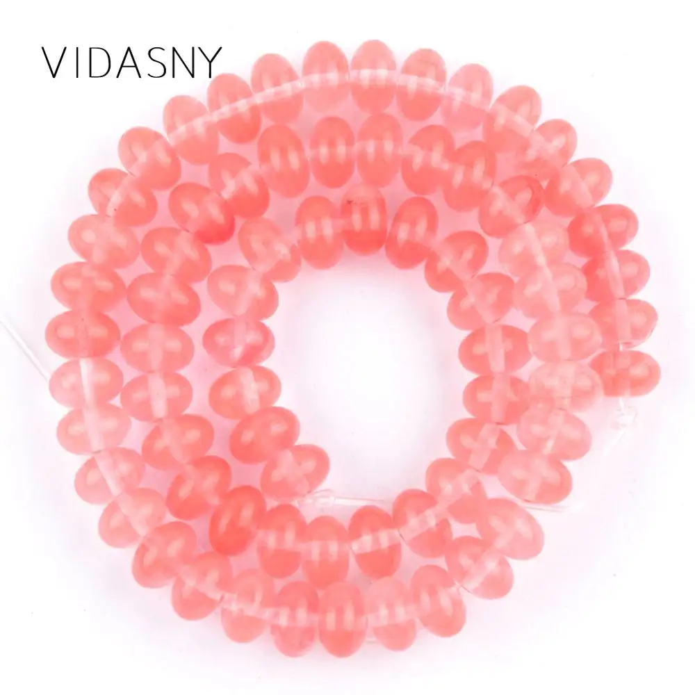 Бусины круглые из Красного арбуза для изготовления ювелирных изделий 4/6/8